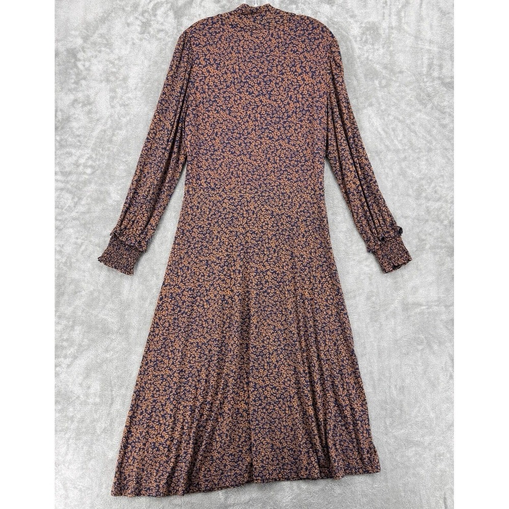 Draper James Dress Womens Large Modest Floral Cottage Stretch Knit Prairie Maxi‎ - Picture 2 of 12